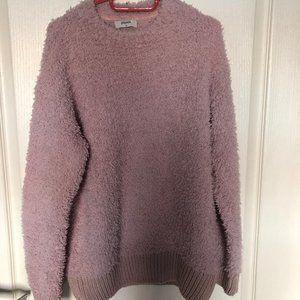 Fuzzy teddy bear Pink Sweater